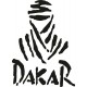 Bavlněné tričko s potiskem Dakar vel. XL Azurová - AKCE